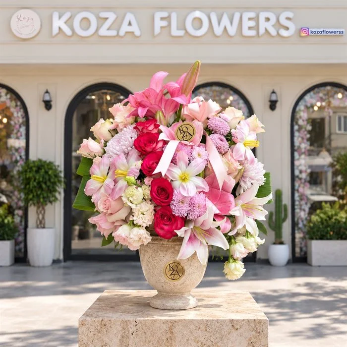 Bloom Pink Aranjman-Pembe Karışık Aranjman